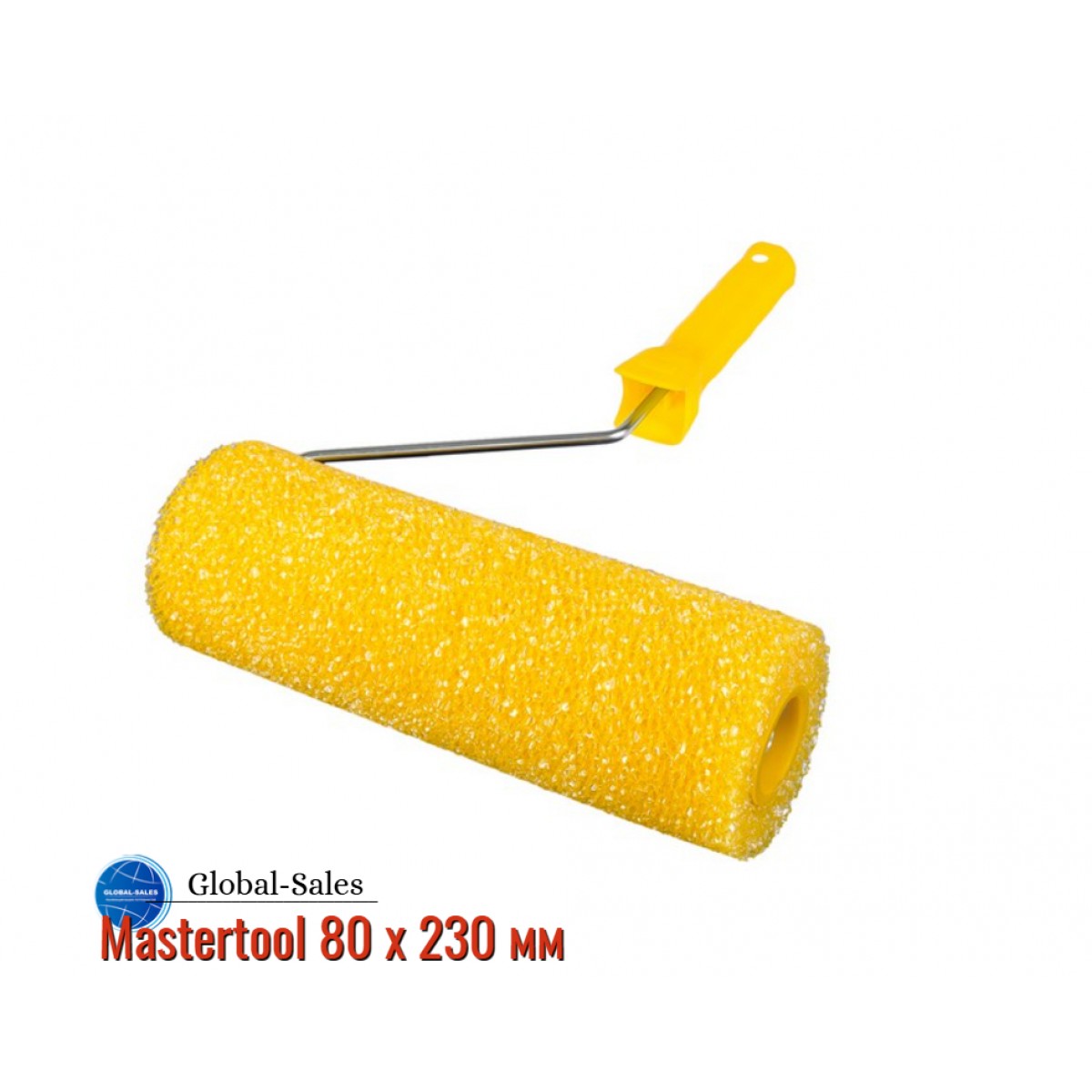 Валик структурный поролоновый Mastertool 80 х 230 мм с ручкой (92-6104)