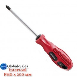 Отвертка Intertool PH0 х 200 мм (VT-3135) Отвертка Intertool PH0 х 200 мм (VT-3135)