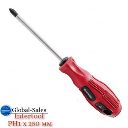 Отвертка Intertool PH1 х 250 мм (VT-3141) Отвертка Intertool PH1 х 250 мм (VT-3141)