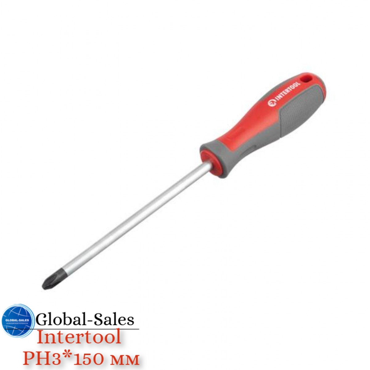 Отвертка Intertool PH3 x 150 мм Pro (VT-3324)