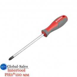 Отвертка Intertool PH3 x 150 мм Pro (VT-3324) Отвертка Intertool PH3 x 150 мм Pro (VT-3324)