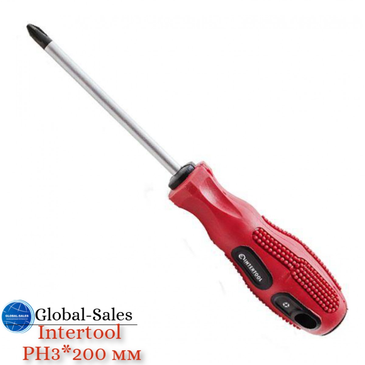 Отвертка Intertool PH3 х 200 мм (VT-3150)