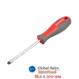 Отвертка Intertool SL6 x 100 мм Pro (VT-3310) Отвертка Intertool SL6 x 100 мм Pro (VT-3310)