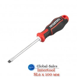 Отвертка Intertool SL6 x 100 мм Storm (VT-3410) Отвертка Intertool SL6 x 100 мм Storm (VT-3410)