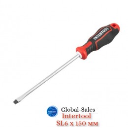 Отвертка Intertool SL6 x 150 мм Storm (VT-3411) Отвертка Intertool SL6 x 150 мм Storm (VT-3411)