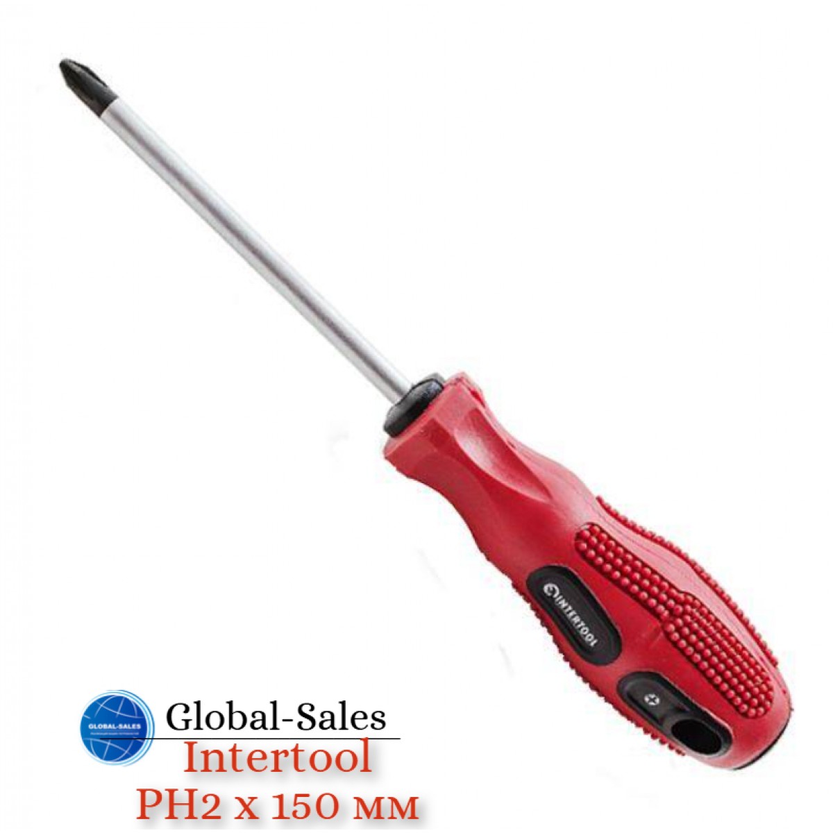 Отвертка Intertool крестовая PH2 х 150 мм (VT-3145)