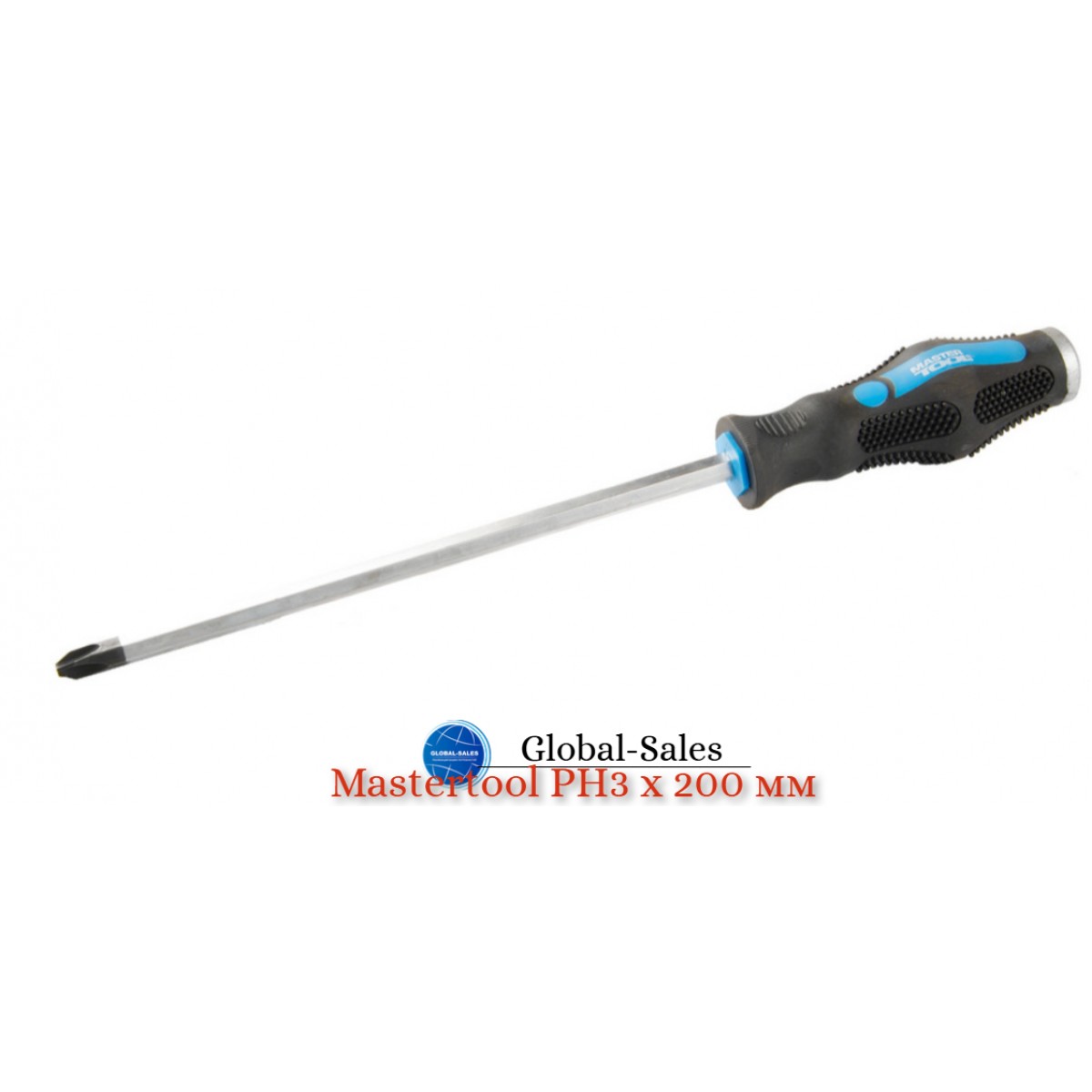 Отвертка Mastertool крестовая PH3 x 200 мм ударная (49-5320)