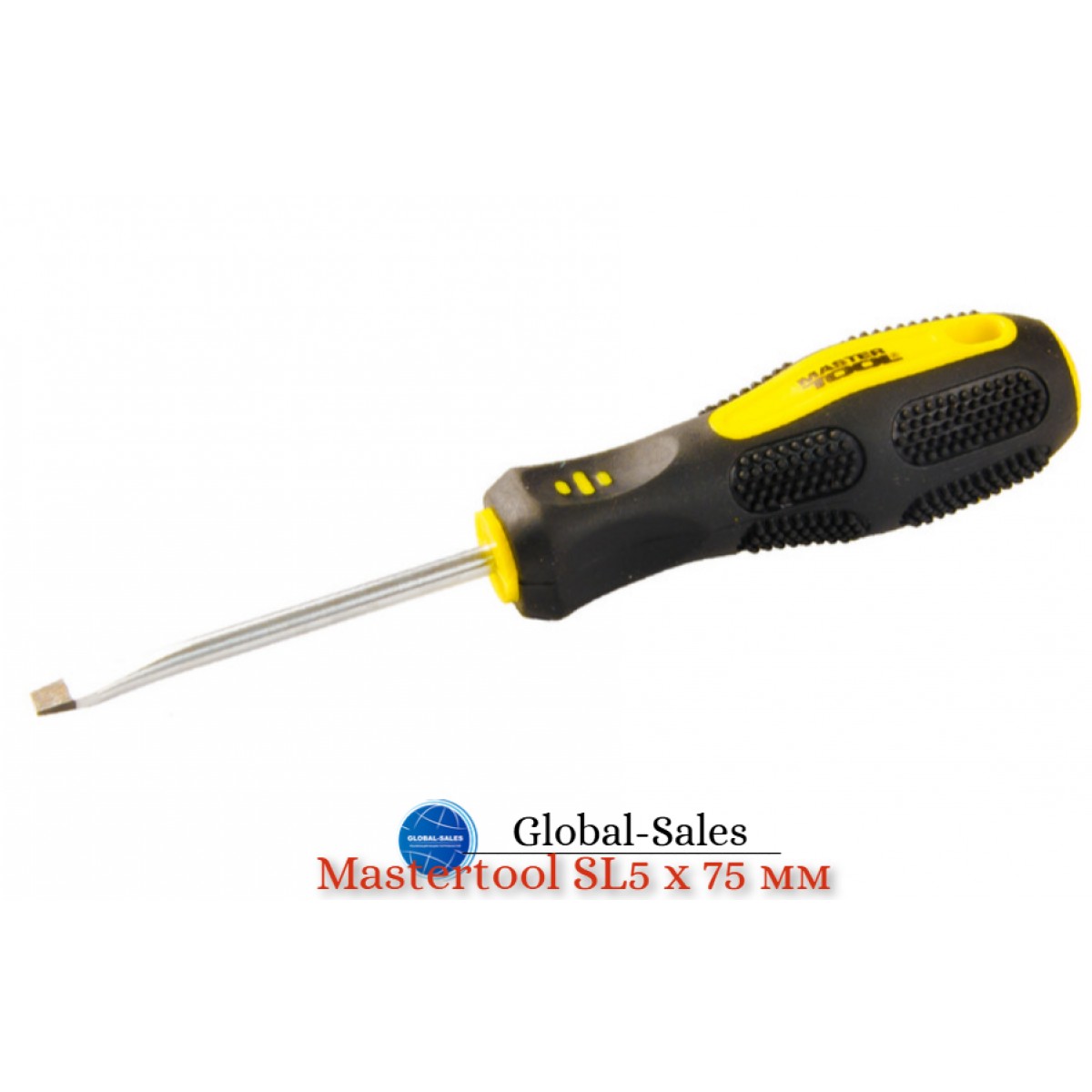 Отвертка Mastertool шлицевая SL5 х 75 мм (48-5575)