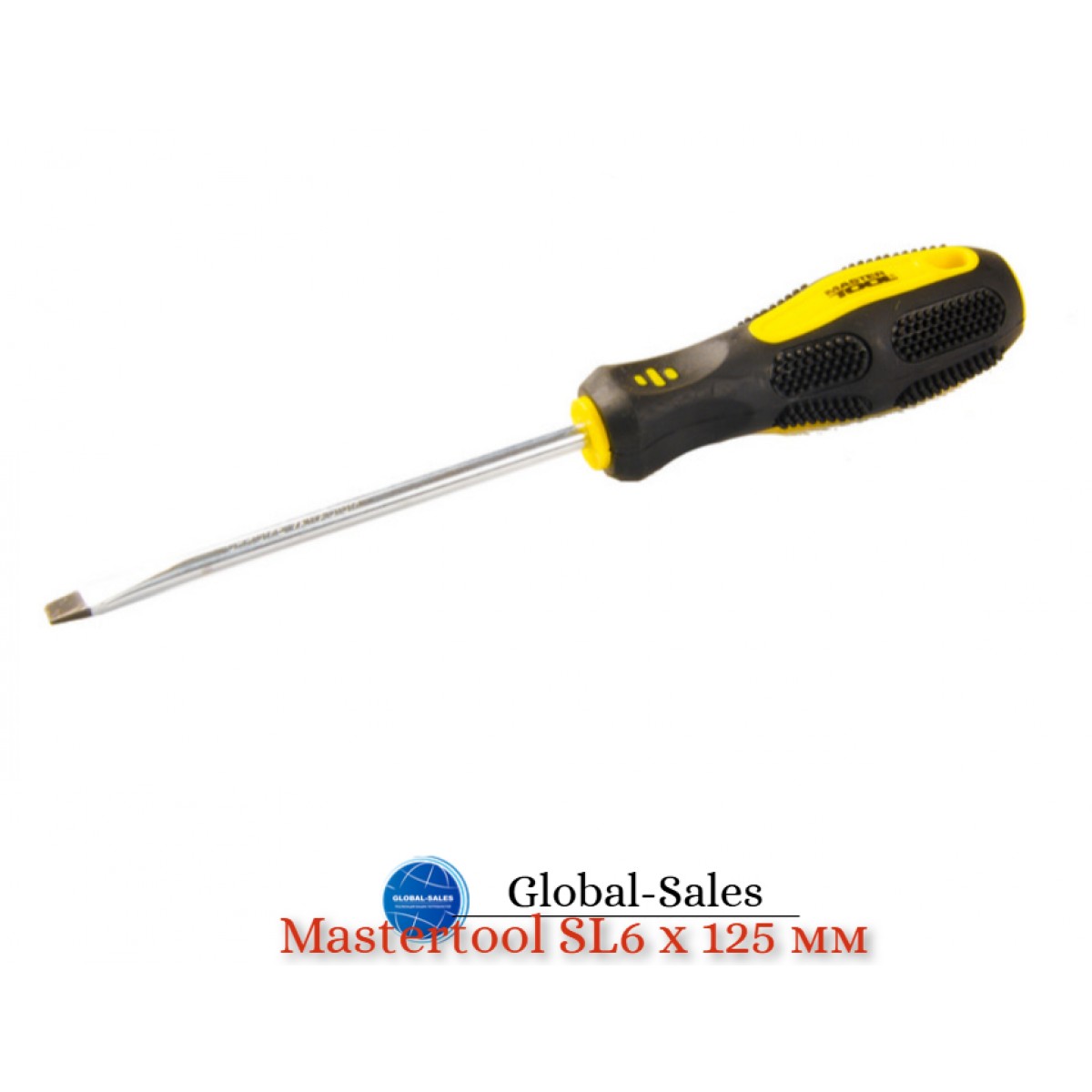 Отвертка Mastertool шлицевая SL6 x 125 мм (48-5612)