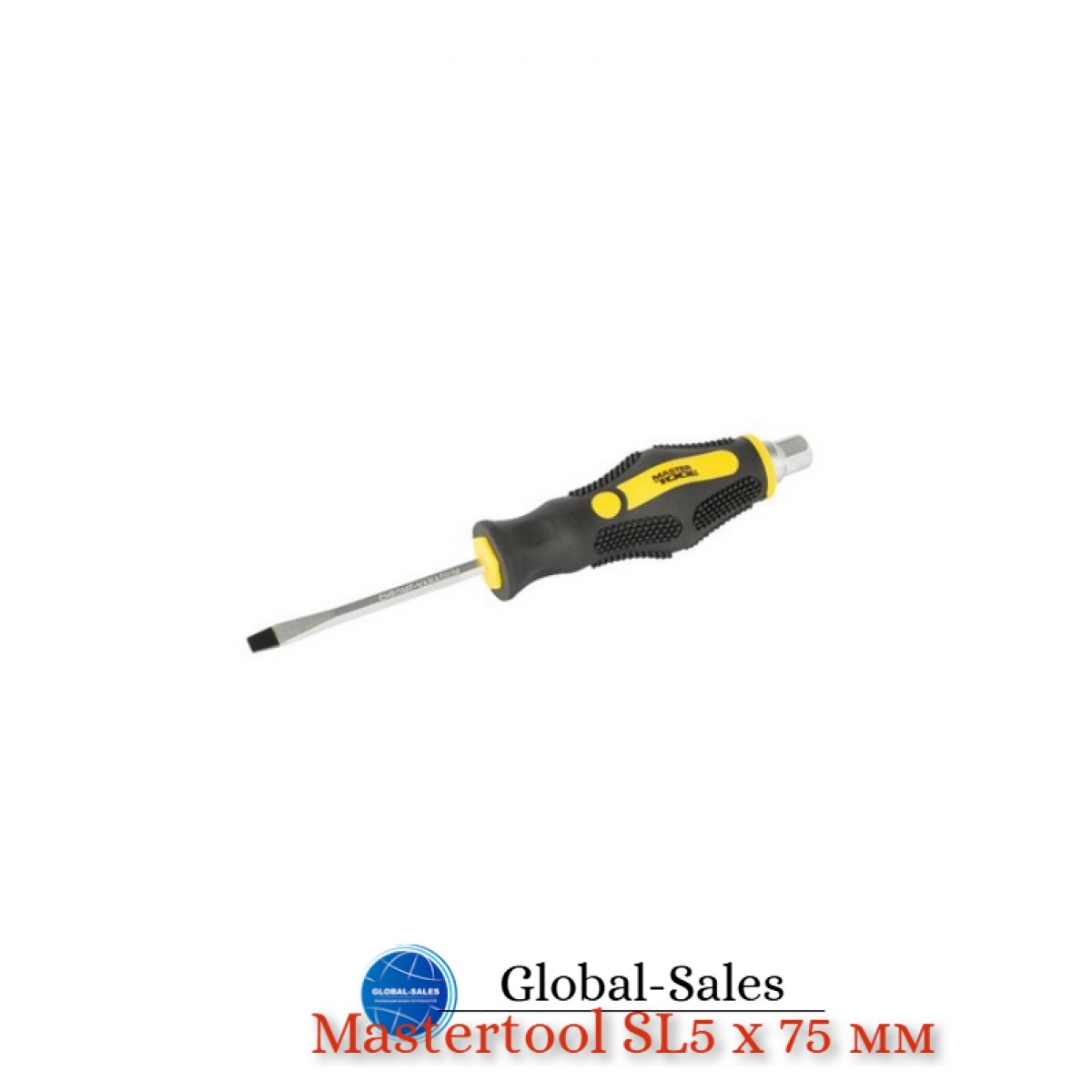 Отвертка ударная Mastertool SL5 x 75мм HEX (49-6575)