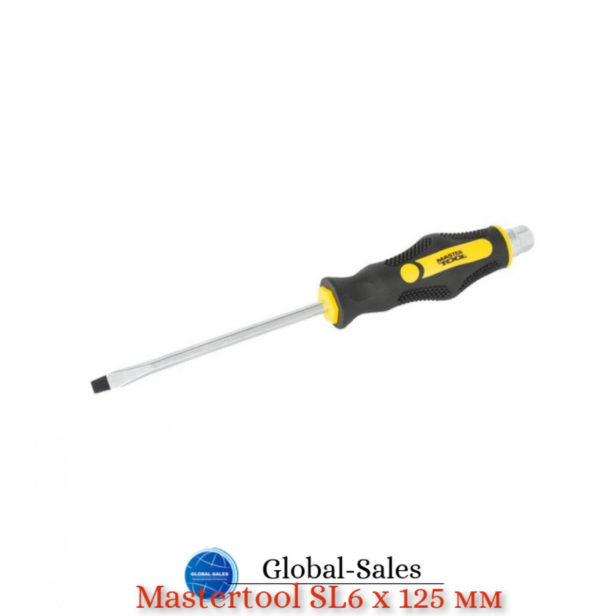 Отвертка ударная Mastertool SL6 x 125мм HEX (49-6612)