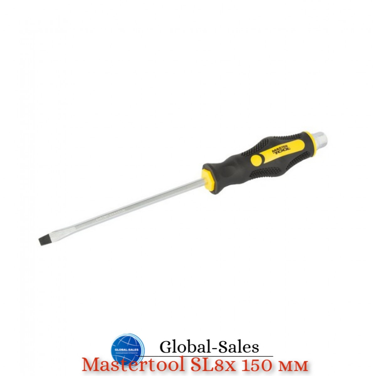 Отвертка ударная Mastertool SL8 x 150мм HEX (49-6815)