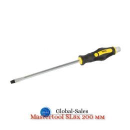 Отвертка ударная Mastertool SL8 x 200мм HEX (49-6820)