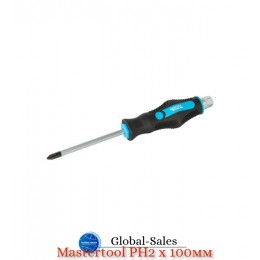 Отвертка ударная Mastertool РН2 x 100мм HEX (49-6210)