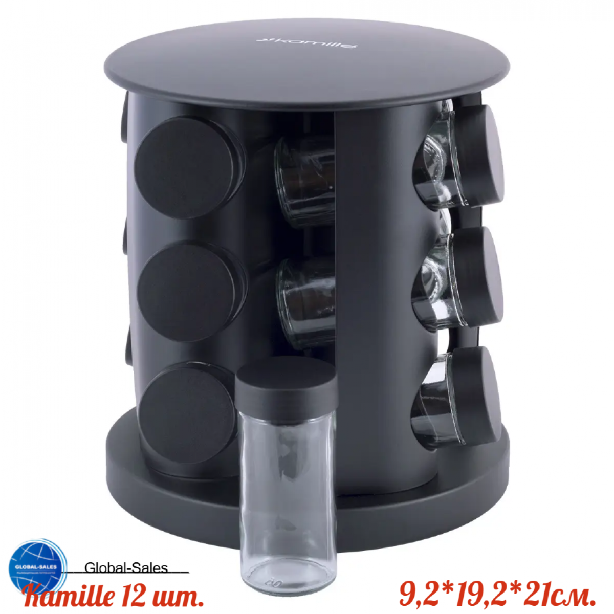 Набор емкостей для специй Kamille 12 шт. 7038 (7038)