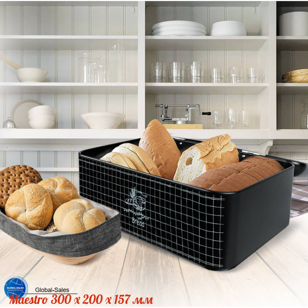 Хлебница Maestro 300 x 200 x 157мм (MR-1774S)