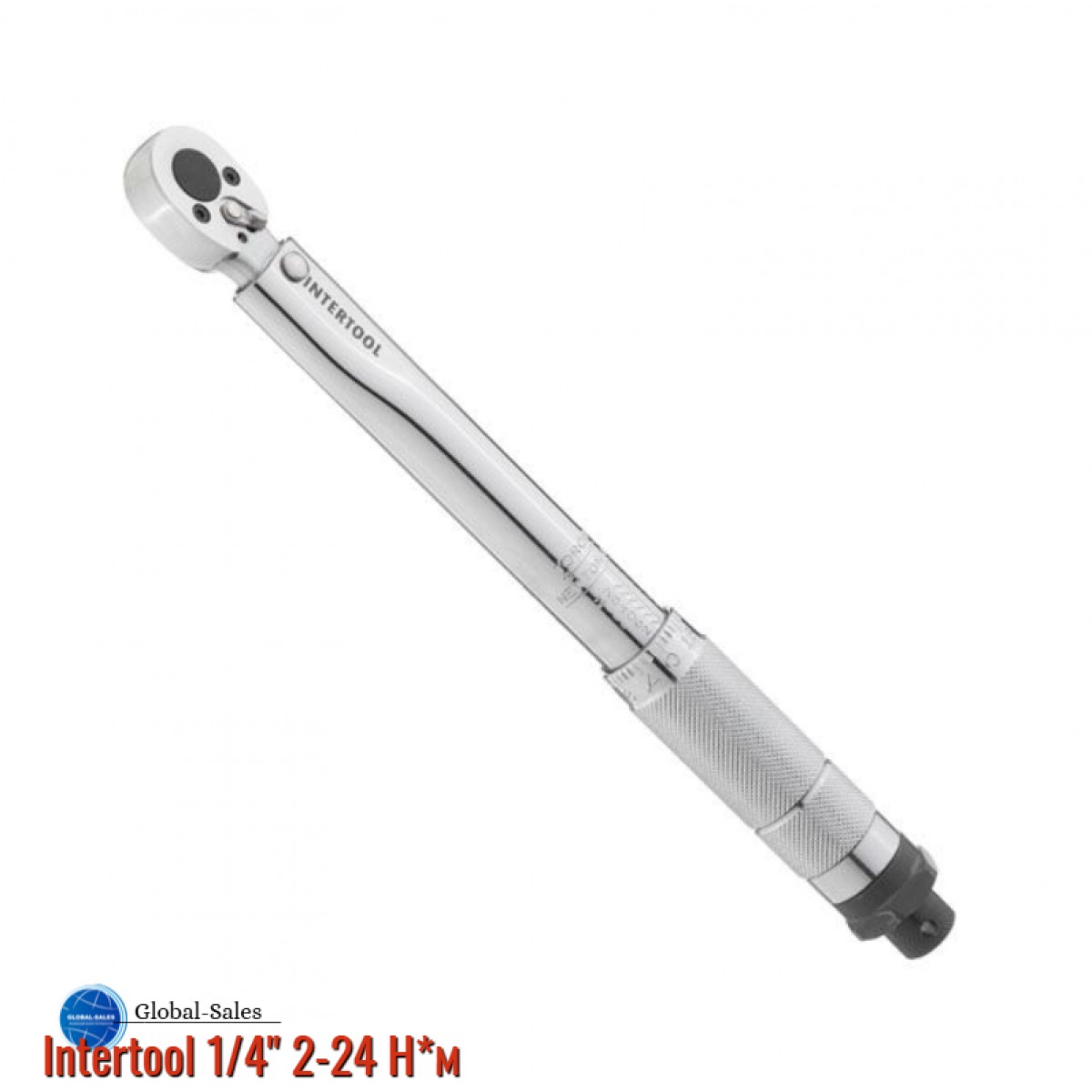 Ключ динамометрический Intertool 1/4" 2-24 Н*м (XT-9001)