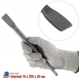 Зубило плоское SDS+ Intertool 14 х 250 х 20 мм (SD-0411)
