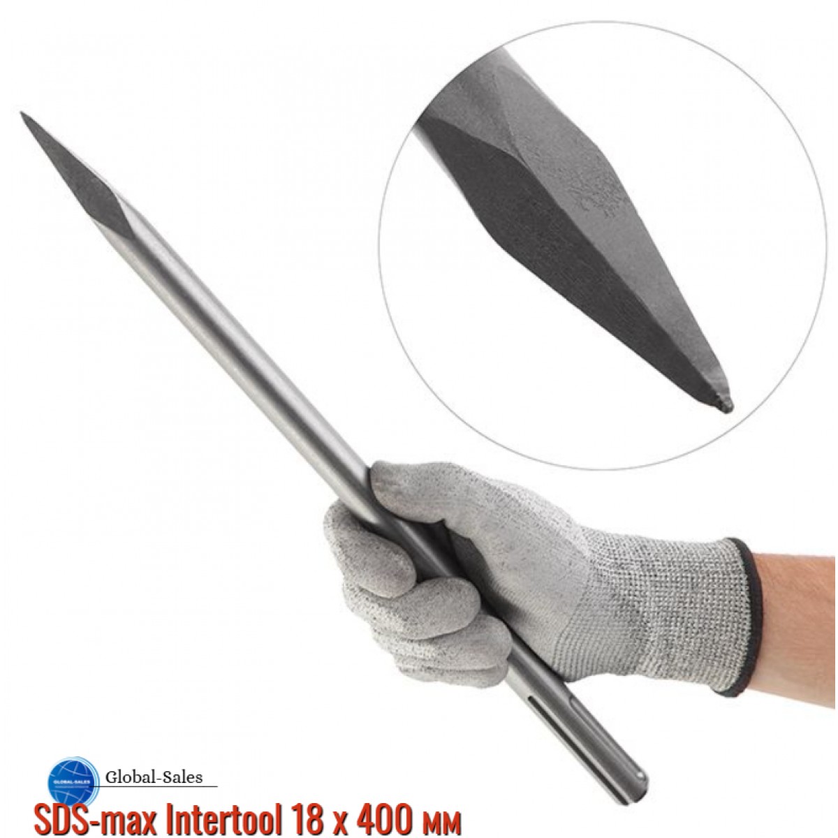 Пробойник SDS-max Intertool 18 x 400 мм (SD-0445)
