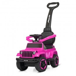 Дитяча машинка каталка-толокар Spoko SP-219 з батьківською ручкою рожевий  42400201