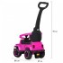 Дитяча машинка каталка-толокар Spoko SP-219 з батьківською ручкою рожевий  42400201