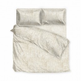 Комплект постельного белья SoundSleep Siena ранфорс Двухспальный евро 200х220 см бежевый (2800004516617)