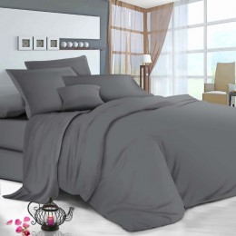 Комплект постельного белья SoundSleep Manner Grey бязь евро 200х220 см (93948791)