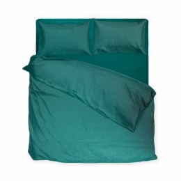 Комплект постельного белья SoundSleep Silken сатин Двуспальный евро 200х220 см изумрудный (2800004482264)