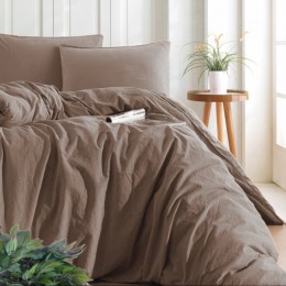 Комплект постельного белья SoundSleep Stonewash Adriatic Coffee евро кофейный (2800004540537)