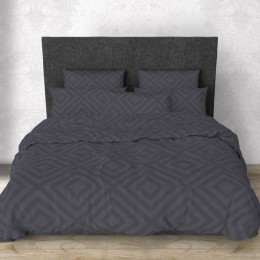Комплект постельного белья SoundSleep Rhomb Graphite бязь евро 200х220 см графит (2800004674294)
