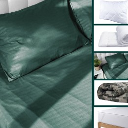 Набор Emily Comfort 5-в-1 полуторный (одеяло, подушка, постельное белье, матрас, наматрасник) 140х205 см цветной  (2800004619806)