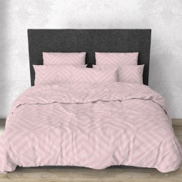 Комплект постельного белья SoundSleep Rhomb Light Pink бязь евро 200х220 см розовый (2800004674423)