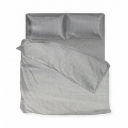 Комплект постельного белья SoundSleep Silken сатин Двухспальный евро 200х220 см графит (2800004482417)
