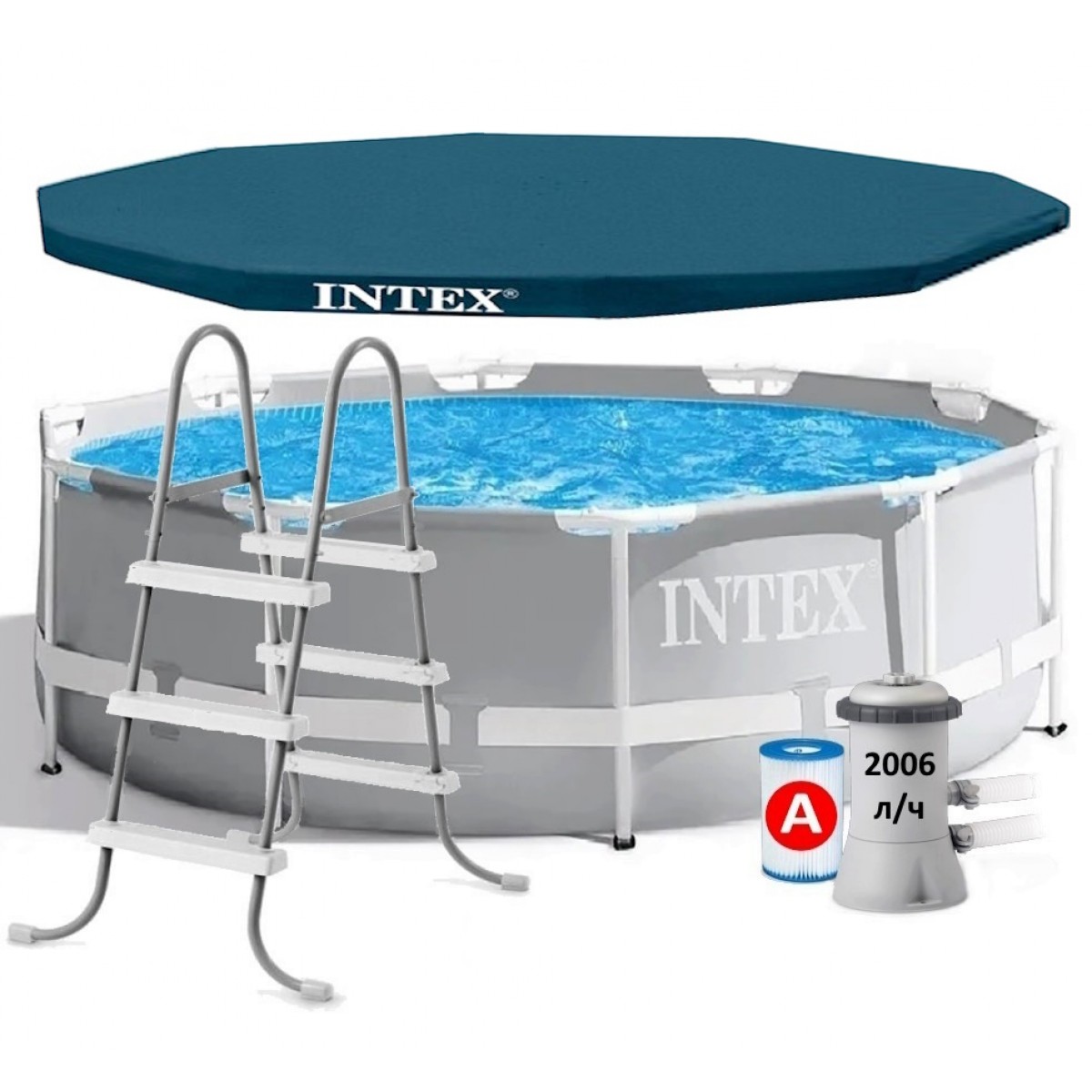 Каркасный бассейн Prism Frame Pool Intex 26706-3 New (Диаметр 305 x Высота 99см) Каркасный бассейн Prism Frame Pool Intex 26706-3 New (Диаметр 305 x Высота 99см)