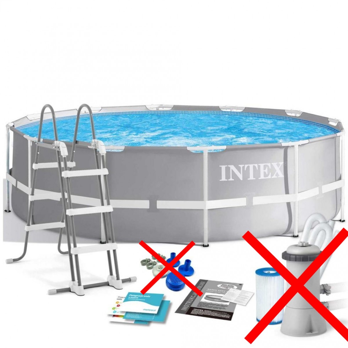 Каркасный бассейн Prism Frame Pool  Intex 26718-1 New (Диаметр 366 x Высота 122см) 