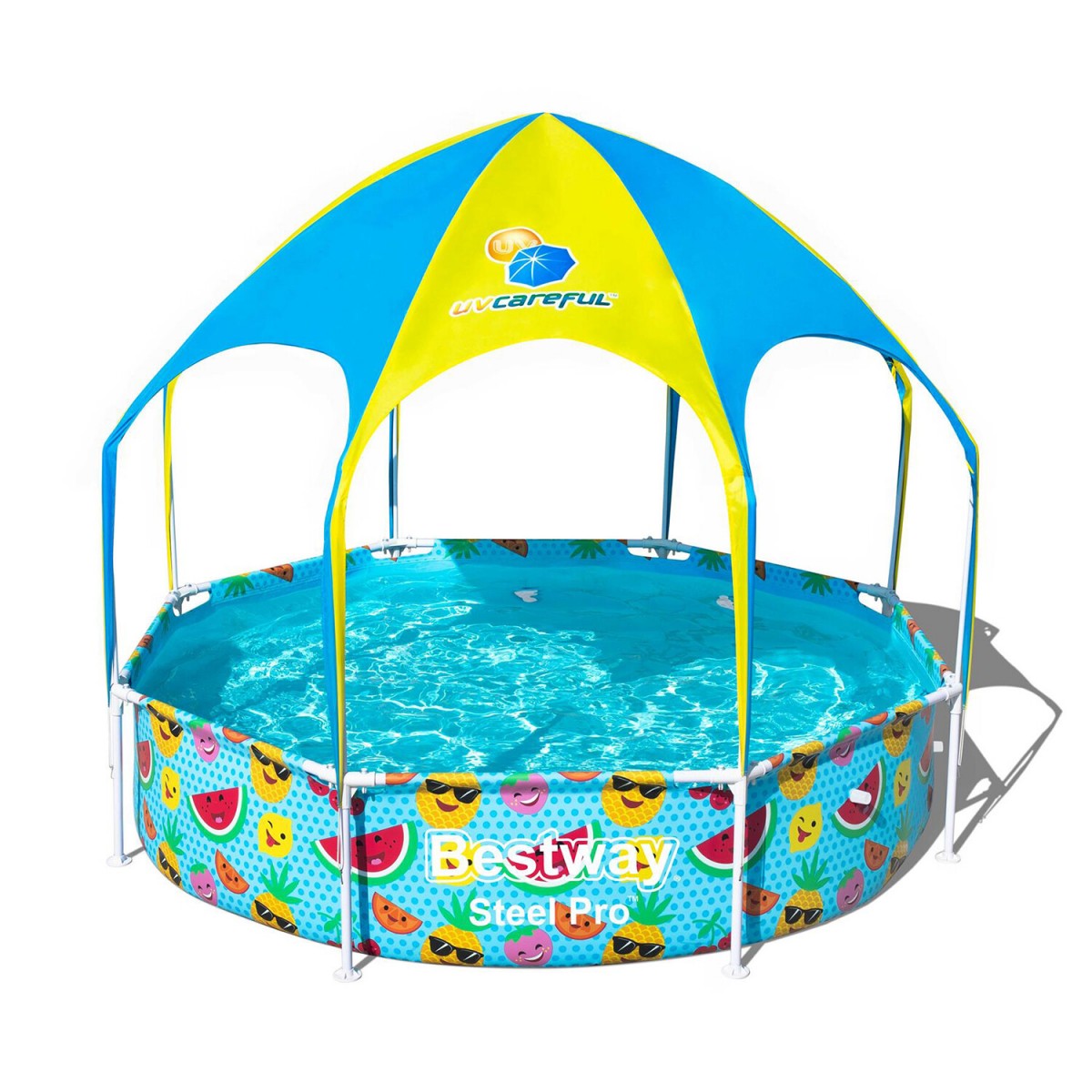 Каркасный бассейн Steel Pro Frame Pool Bestway 56432 (Диаметр 244 x Высота 51см) 