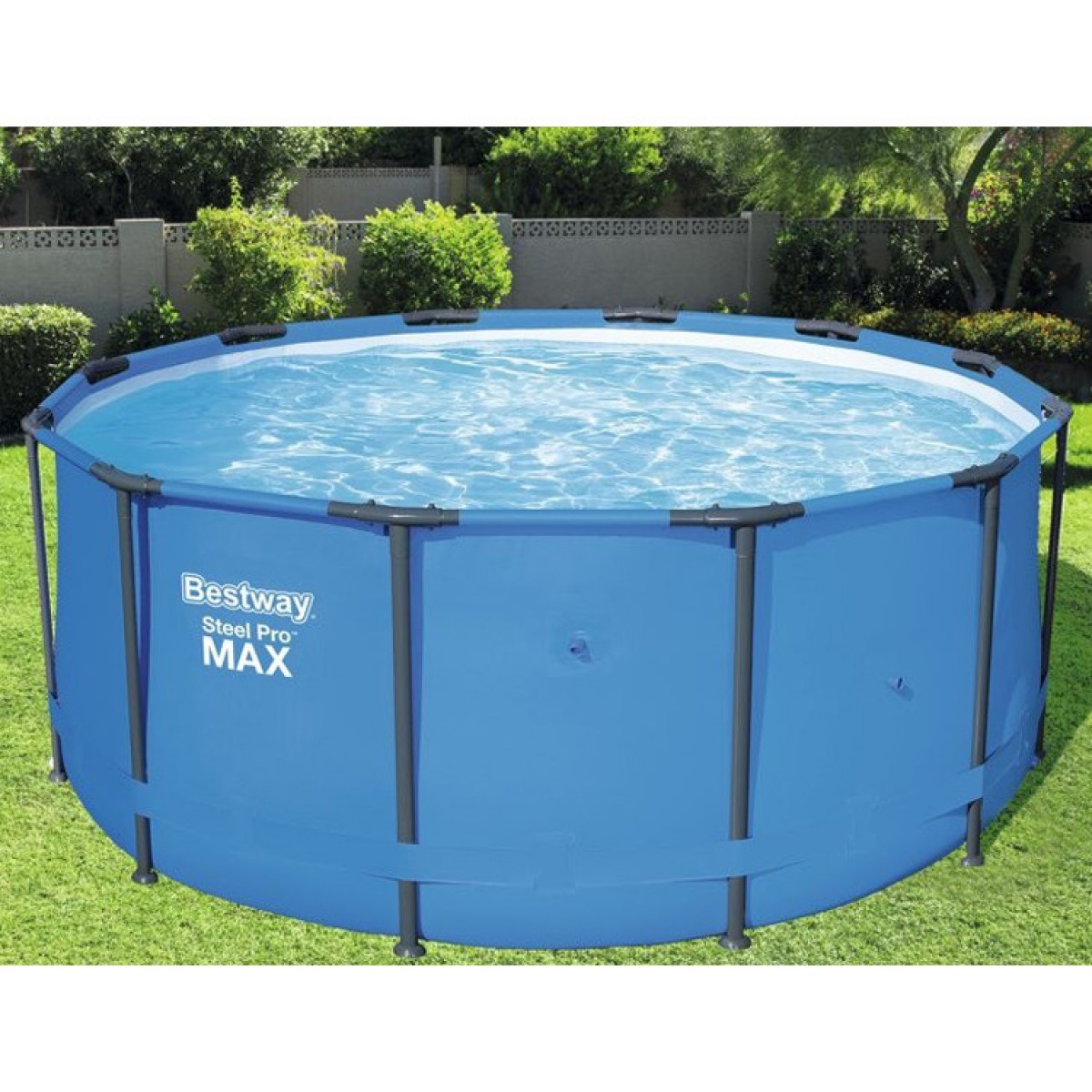 Каркасный бассейн Steel Pro max без аксессуаров Bestway 15428 (Диаметр 366 x Высота 133см) Каркасный бассейн Steel Pro max без аксессуаров Bestway 15428 (Диаметр 366 x Высота 133см)
