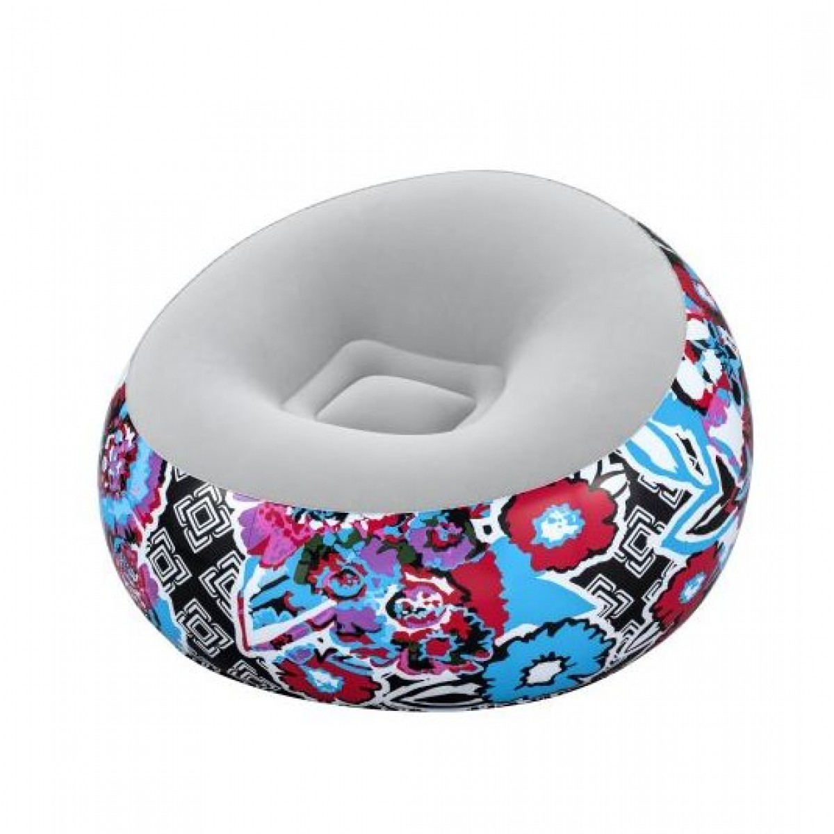 Bestway 75111 (Высота 66 x Диаметр 112см) Надувное кресло, Inflate-A-Chair Floral Bestway 75111 (Высота 66 x Диаметр 112см) Надувное кресло, Inflate-A-Chair Floral