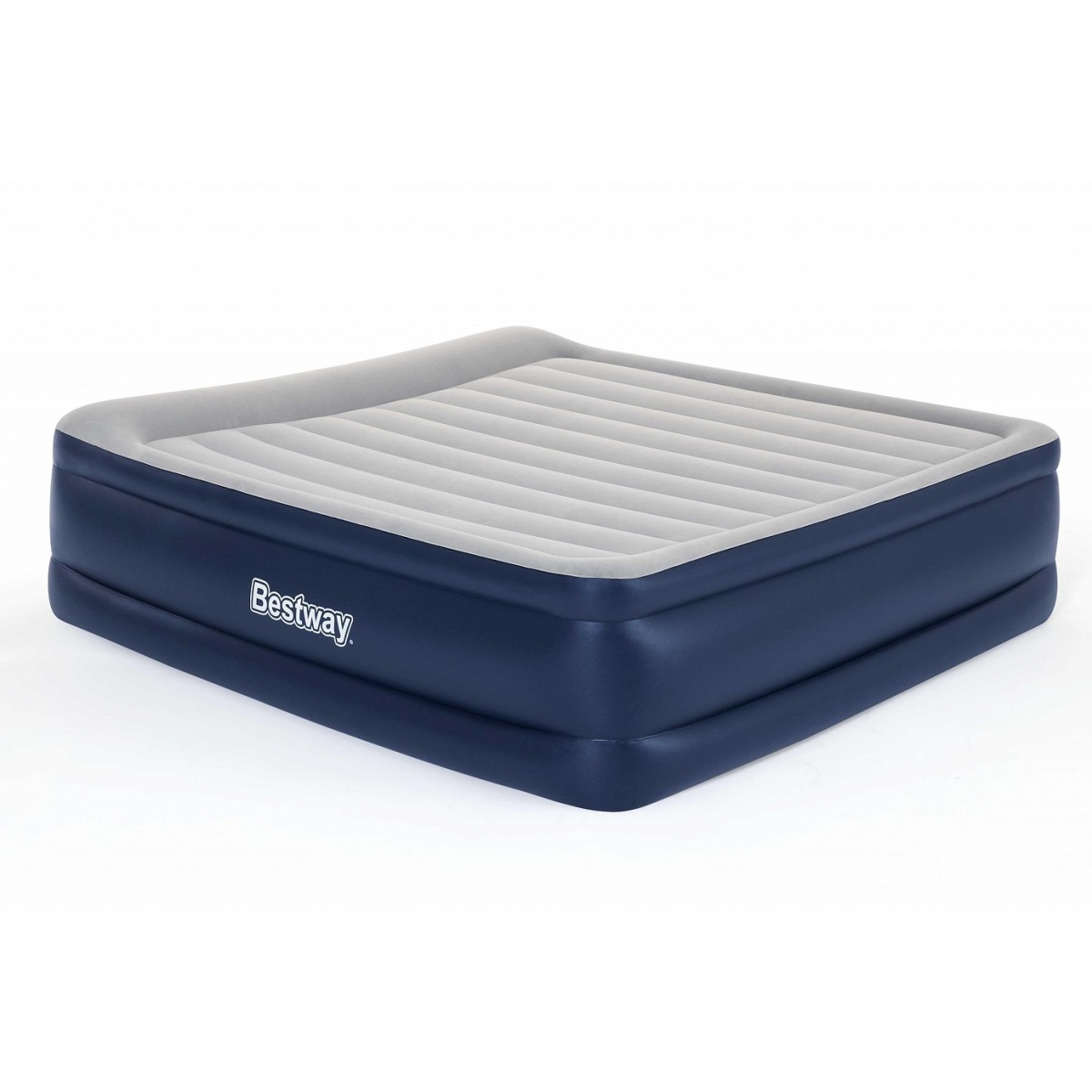 Bestway 67692 (203 x 193 x 56см) Надувная кровать с подголовником