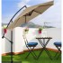 Парасоля садова регульована з нахилом бежева Bonro B-7012 3м 8 спиць Парасоля садова регульована з нахилом бежева Bonro B-7012 3м 8 спиць