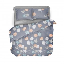 Постельное белье “LeLIT”, Бязь, Фиолетовый с Серым,Полтораспальный, B-1141