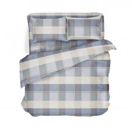 Постельное белье “LeLIT”, Бязь,Голубой с Белым,Полтораспальный, B-1148