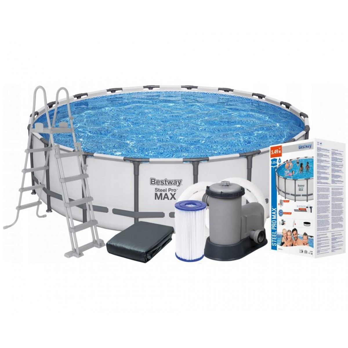 Каркасный бассейн Prism Frame Pool (Диаметр 549 x Высота 132см) Bestway 561FJ Каркасный бассейн Prism Frame Pool (Диаметр 549 x Высота 132см) Bestway 561FJ