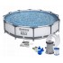 Каркасный бассейн Steel Pro Frame Pool Bestway 56416 (Диаметр 366 x Высота 76см) Каркасный бассейн Steel Pro Frame Pool Bestway 56416 (Диаметр 366 x Высота 76см)
