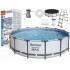 Каркасный бассейн Steel Pro Frame Pool Bestway 56420 (Диаметр 366 x Высота 122см) 