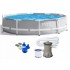 Каркасный бассейн Prism Frame Pool  Intex 26702-3 New (Диаметр 305 x Высота 76см) 