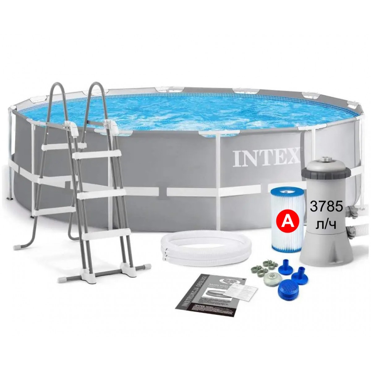  Каркасный бассейн Prism Frame Pool  Intex 26718 (Диаметр 366 x Высота 122см)