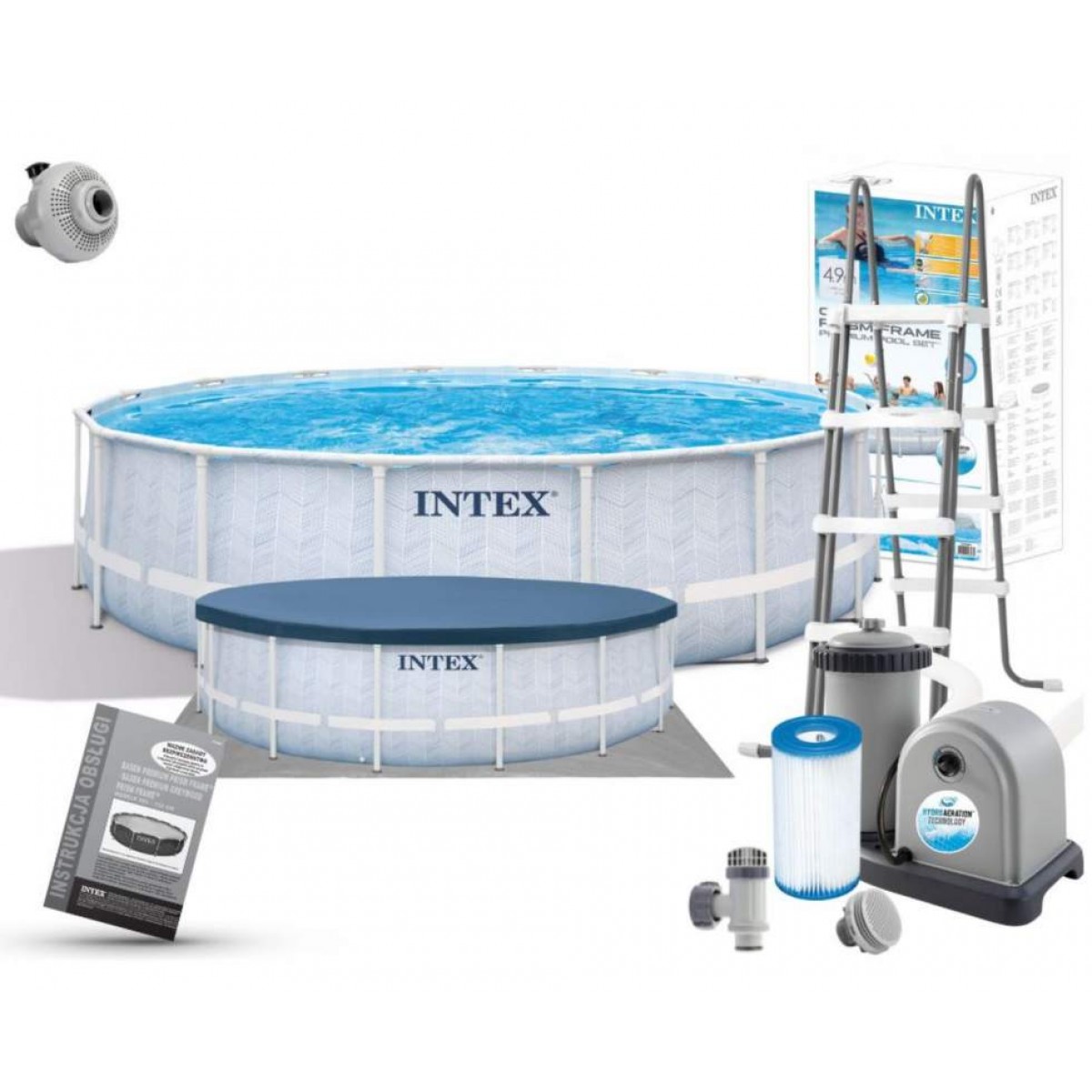 Каркасный бассейн CLEARVIEW PREMIUM POOL Intex 26746 (Диаметр 488 x Высота 122см) Каркасный бассейн CLEARVIEW PREMIUM POOL Intex 26746 (Диаметр 488 x Высота 122см)