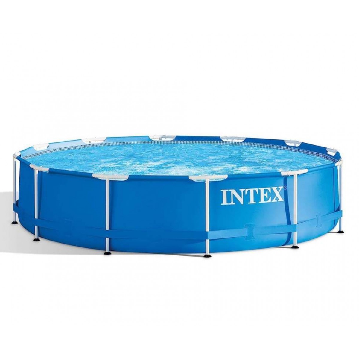 Каркасный бассейн Metal Frame Pool  Intex 28210 (Диаметр 366 x Высота 76см) 