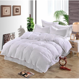 Комплект полуторного постельного белья Moka Textile Каприз Роял WHITE в ПОДАРОЧНОЙ КОРОБКЕ Сатин 145*210